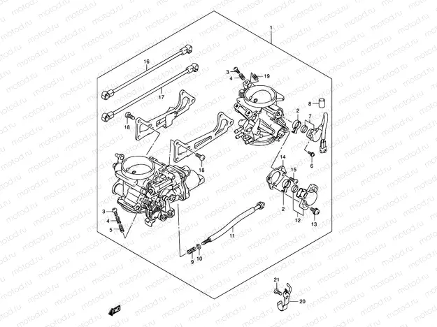 11 - THROTTLE BODY (MODEL K3/K4/K5/K6)