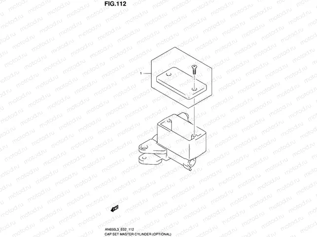 112 - CAP SET MASTER CYLINDER (OPTIONAL)