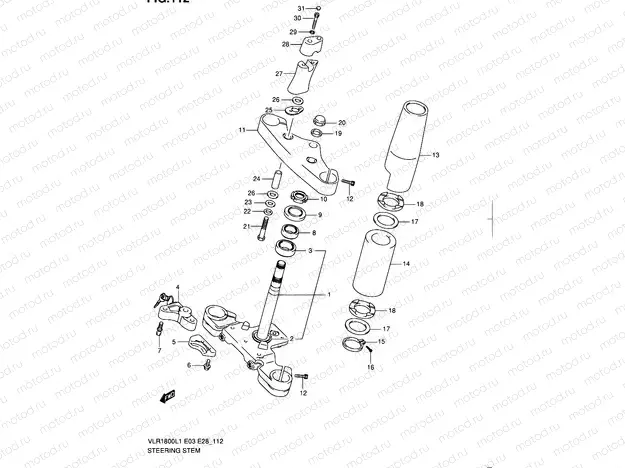 112 - STEERING STEM