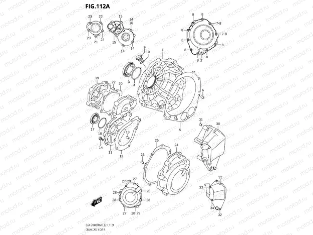 112A - CRANKCASE COVER