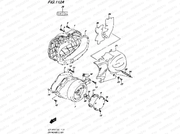 112A - CRANKCASE COVER (VZR1800L6 E19)