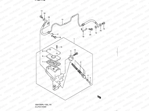 118 - CLUTCH HOSE