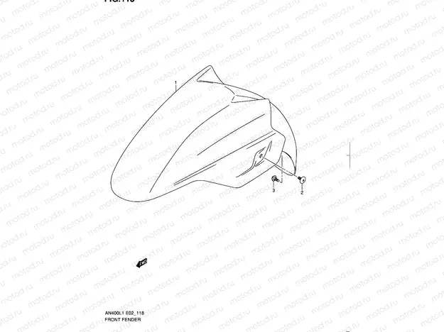 118 - FRONT FENDER (AN400L1 E02)