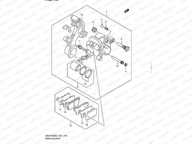 119 - REAR CALIPER