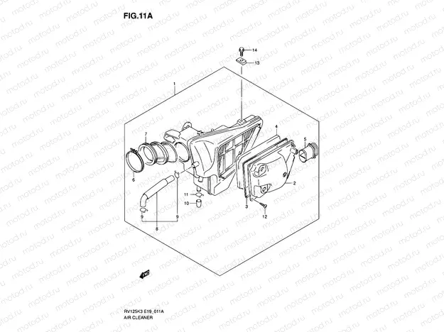 11A - AIR CLEANER (MODEL K7)