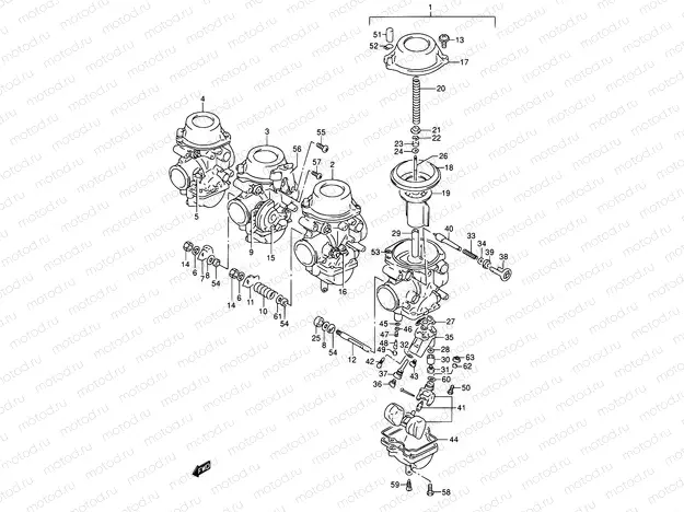 11B - CARBURETOR (MODEL P/R E18/E39)