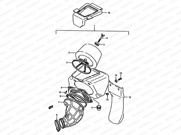12 - AIR CLEANER (MODEL H/J)