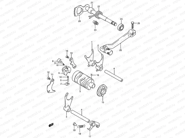 12 - GEAR SHIFTING (MODEL G/H/J)