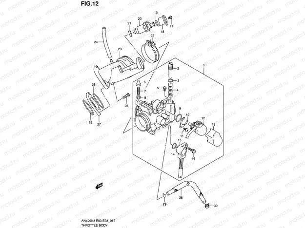 12 - THROTTLE BODY