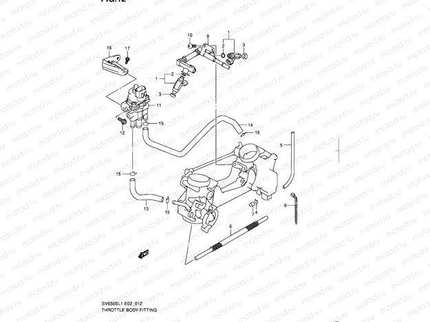 12 - THROTTLE BODY FITTING