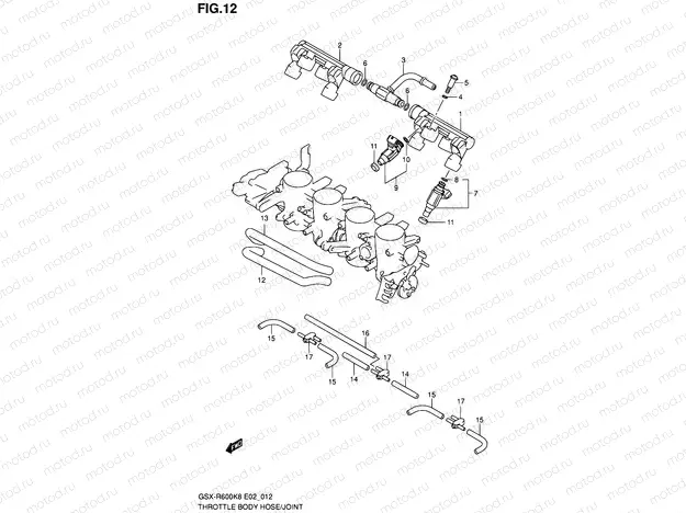 12 - THROTTLE BODY HOSE/JOINT