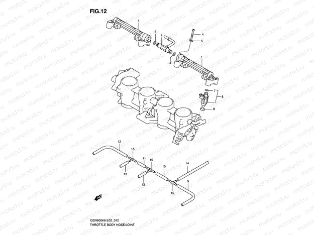 12 - THROTTLE BODY HOSE/JOINT