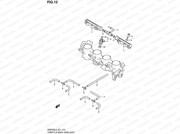 12 - THROTTLE BODY HOSE/JOINT