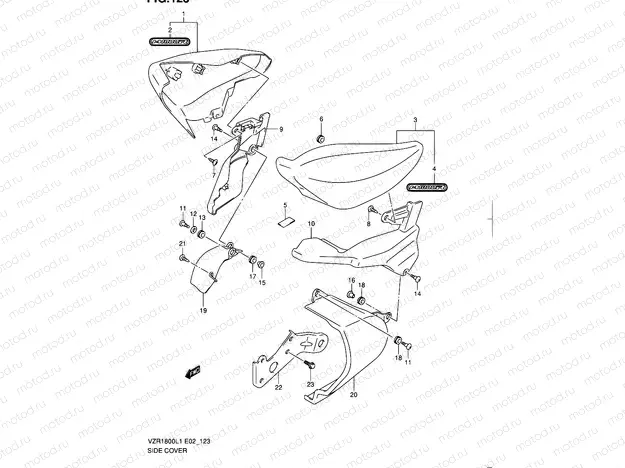 123 - SIDE COVER (VZR1800UFL1 E19)