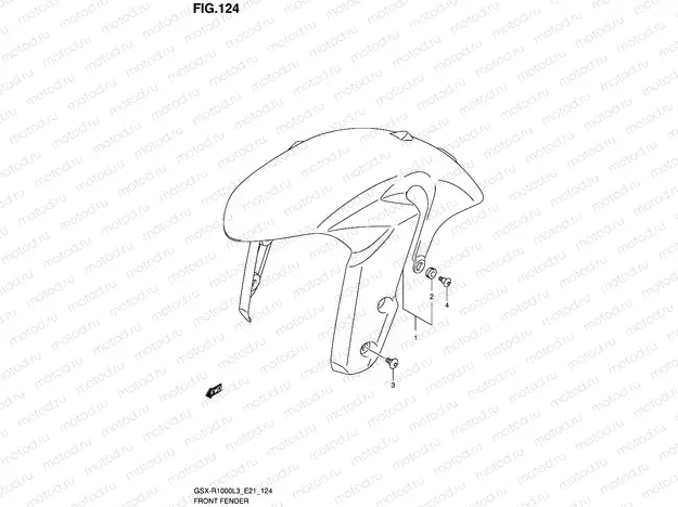 124 - FRONT FENDER (GSX-R1000ZL3 E24)