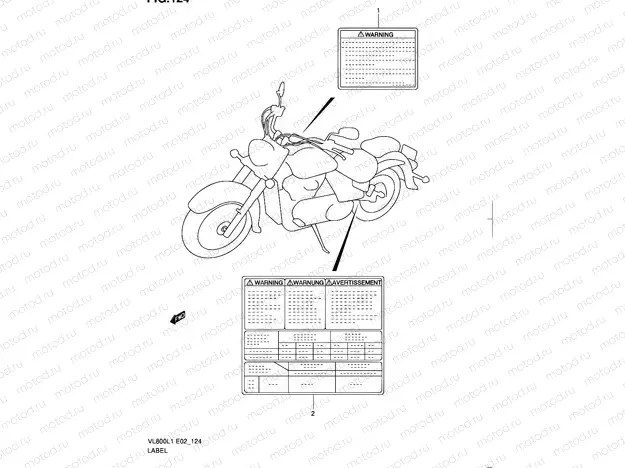124 - LABEL (VL800CL1 E19)