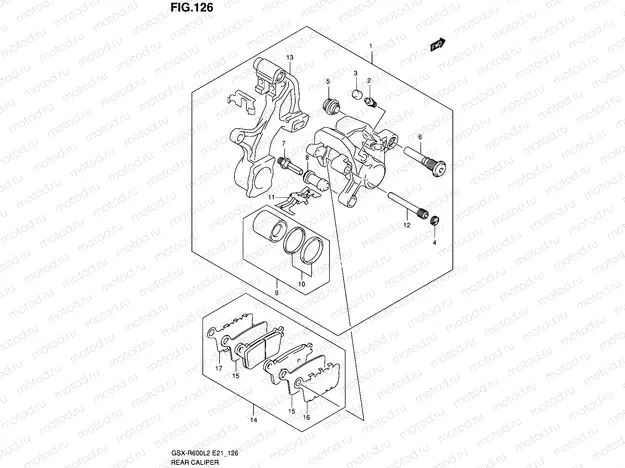 126 - REAR CALIPER