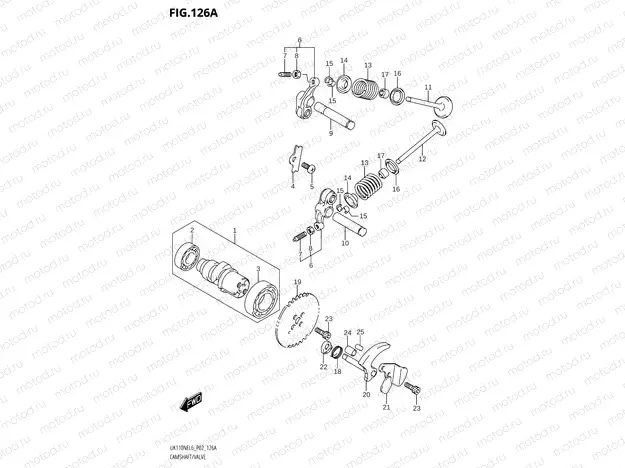 126A - CAMSHAFT /​ VALVE