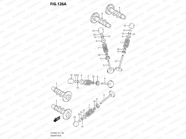 126A - CAMSHAFT /​ VALVE
