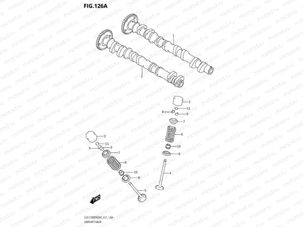 126A - CAMSHAFT /​ VALVE