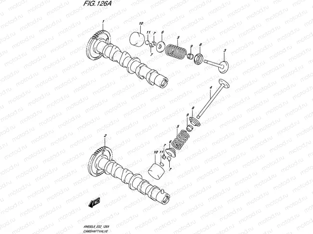 126A - CAMSHAFT/VALVE