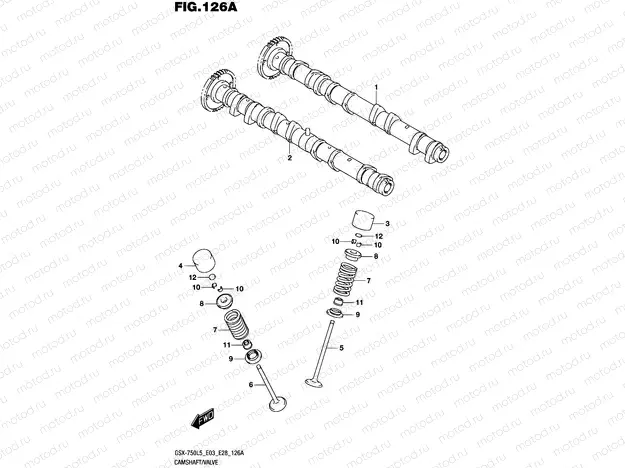 126A - CAMSHAFT/VALVE
