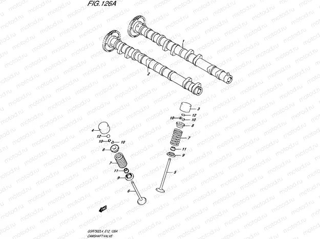 126A - CAMSHAFT/VALVE