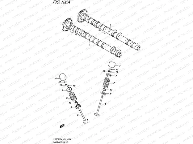 126A - CAMSHAFT/VALVE