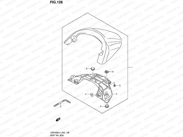 128 - SEAT TAIL BOX (VZR1800L4 E19)