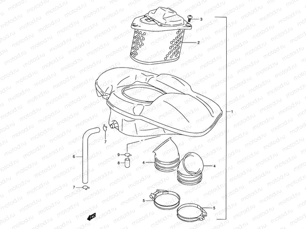 12A - AIR CLEANER (MODEL K1/K2/K3/K4)
