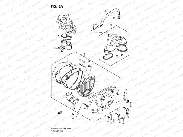 12A - AIR CLEANER (MODEL K9)