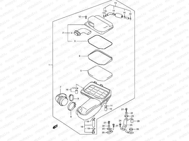 12A - AIR CLEANER (MODEL X)
