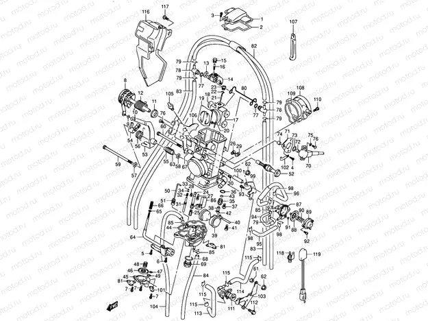12A - CARBURETOR (DR-Z400K3/EK3/K4/EK4)