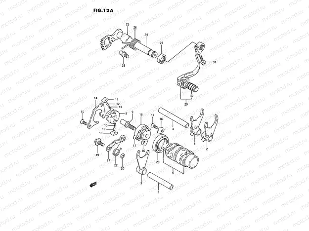 12A - GEAR SHIFTING (MODEL K/L/M/N/P/R/S)