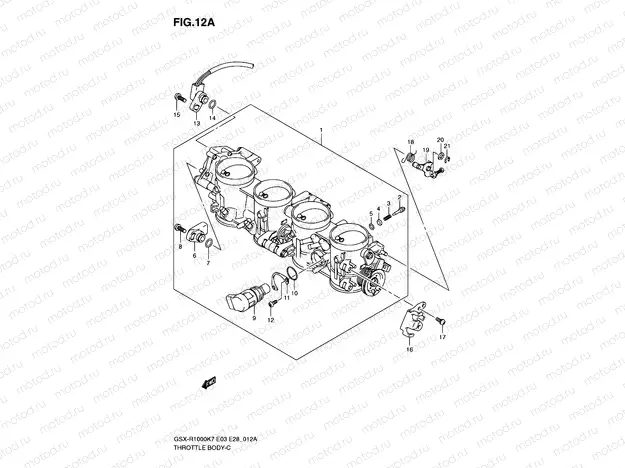 12A - THROTTLE BODY (MODEL K8)