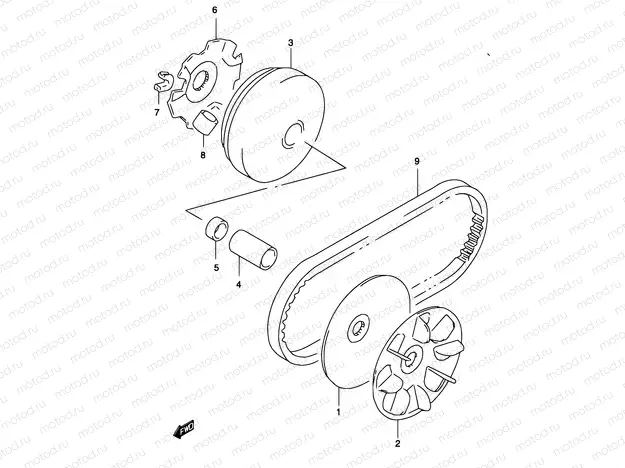 12E - TRANSMISSION (1) (MODEL AY50 K3/K4)