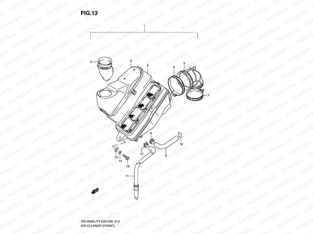 13 - AIR CLEANER (FRONT)