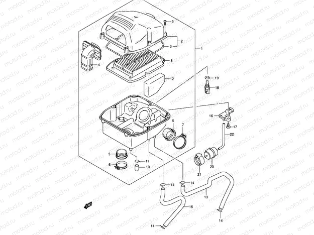 13 - AIR CLEANER (MODEL K3/K4/K5/K6)