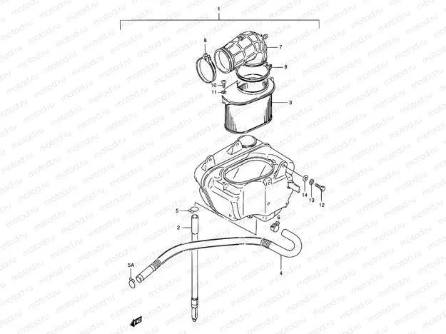 13 - AIR CLEANER (REAR)