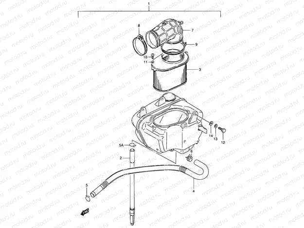 13 - AIR CLEANER (REAR)