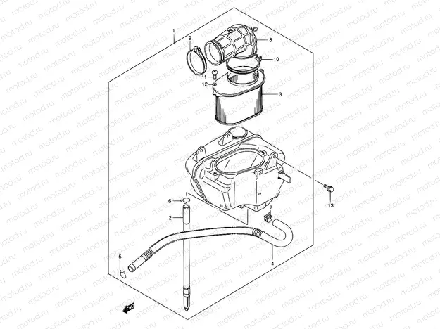 13 - AIR CLEANER (REAR)