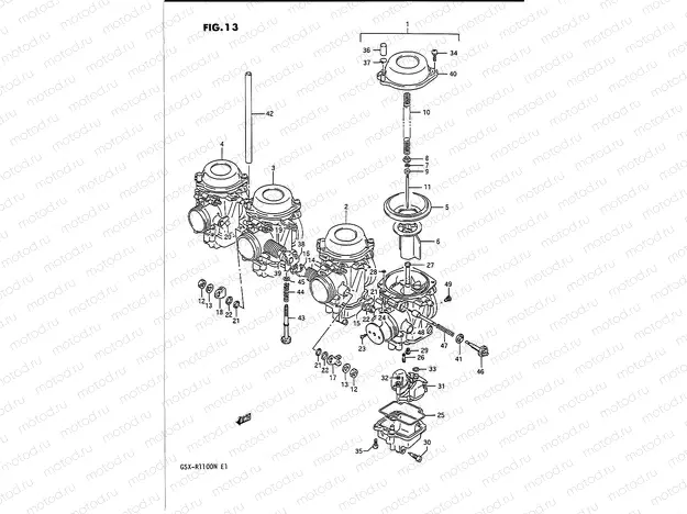 13 - CARBURETOR (E18,E39)