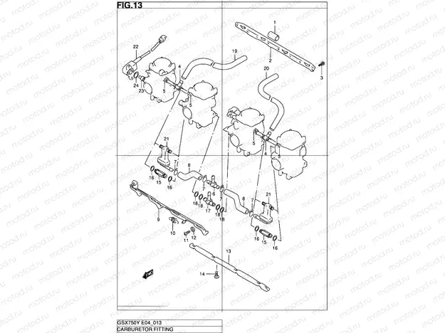 13 - CARBURETOR FITTINGS