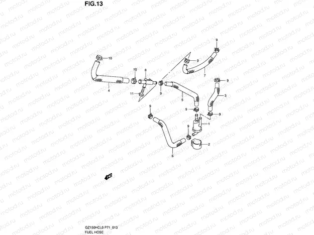 13 - FUEL HOSE