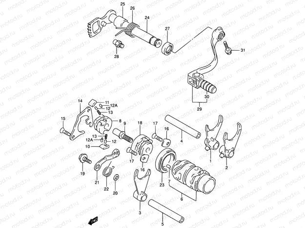 13 - GEAR SHIFTING (MODEL K2/K3/K4)