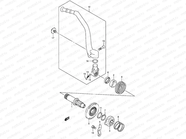 13 - KICK STARTER (MODEL K1/K2/K3/K4)