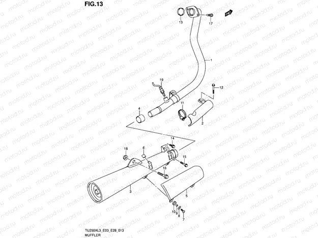 13 - MUFFLER