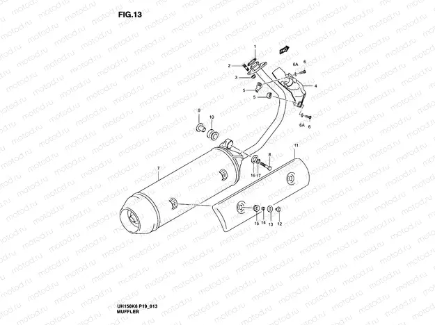 13 - MUFFLER