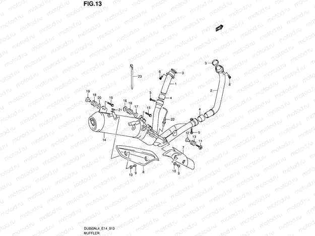 13 - MUFFLER