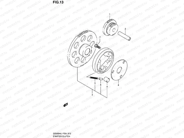 13 - STARTER CLUTCH